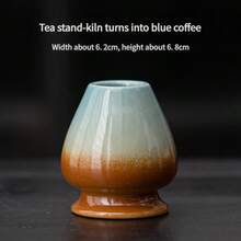 One-Piece Set Of 500ml/700ml Round Striped Ceramic Matcha Bowl, Song Dynasty Tea Ordering Tool Ceramic Threaded Tea Bowl, Tea Stand, Silver Flower Paper High-Temperature Roasting Process, Fadeless, Beautiful And Durable, Easy To Carry And Use, Suitable For Business Meetings, Art Appreciation, Outdoor Travel And Leisure Occasions Japanese Tea Ceremony Bowls And Tea Ceremony Accessories 1pc - Multicolor - View 15