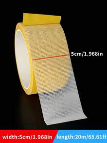 1 Rotolo di nastro biadesivo extra forte, adesivo versatile per pareti, vetro e metallo, impermeabile, ideale per hobby creativi, uso interno/esterno, trasparente, forte adesione su tessuti, cartongesso e legno, rimovibile senza lasciare tracce - Giallo - Visualizzare 13