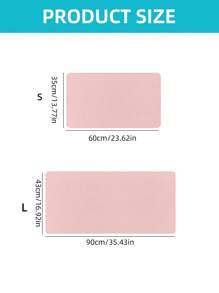 1 件 60 厘米/90 厘米电脑、笔记本电脑鼠标垫、耐热防水键盘垫、简约学生/办公桌面垫，用于保护桌面、书写、游戏配件、学校/办公用品、PU 皮革材质