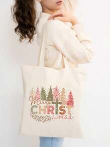 Christmas Tree Merry Christmas DIY Iron-On Heat Transfer Sticker Decals Patch, Suitable For T-Shirts, Sweatshirts, Pillowcases, Fabric, Bags And Clothing Decoration, Winter Merry Christmas Xmas New Year Retro Holiday Party Decor, 10inch