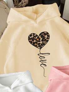 3件套幼儿心形图案保暖连帽卫衣 - 彩色 - 查看 6