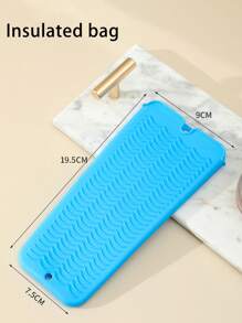 Heat Resistant Silicone Mat For Curling Iron And Flat Iron, Non-Slip Silicone Heat Proof Pad For Hair Styling Tools, Hot Hair Tools Countertop Protector, Flexible Silicone Mat For Curling Wand, Straightener, Blow Dryer, Travel Safe, Easy To Clean, Durable