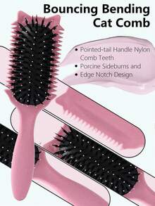 Lược tạo kiểu tóc xoăn, 2025 Lược tạo kiểu tóc Flash Boar Bristle cho tóc xoăn, tạo kiểu & định hình tóc xoăn cho phụ nữ - Nhiều màu - Xem 5