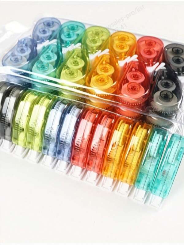 6/12 White Correction Tapes, Correction Tapes, Easy-To-Use Smuders, School Office Supplies, Learning Supplies And Office Spelling Correction And Writing Correction Tools