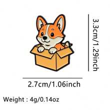 1 件可爱宠物狗珐琅别针卡通动物猫胸针徽章背包翻领别针服装配饰时尚珠宝朋友礼物办公室配饰衬衫夹克万圣节衣服别针趣味教师礼物万圣节配饰教师节包饰圣诞节