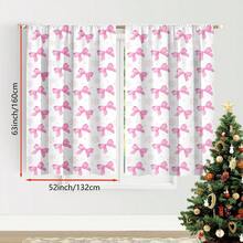 2 Rèm cửa sổ trang trí nơ màu hồng xanh dễ thương và ngọt ngào - Thiết kế túi thanh để đảm bảo sự riêng tư và dễ lắp đặt - Hoàn hảo cho trang trí phòng khách và phòng ngủ, có thể giặt bằng máy, rèm trang trí hình trái tim cho bé gái vào dịp Giáng sinh và năm mới - Nhiều màu - Xem 22