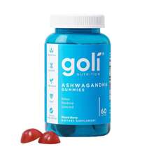Goli Nutrition Ashwagandha Gummies, Mixed Berry Flavor, 60 Count, Stress Relief, Adaptogen, Vegan Supplement