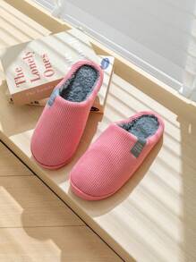 Chaussons chauds pour couples, chaussons d"intérieur épais et anti-dérapants pour femme pour l"automne, l"hiver et la période post-partum, chaussons d"hiver pour homme en polaire
