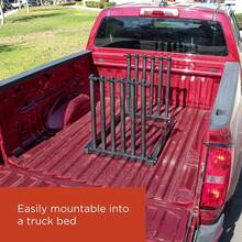 5-Slot Windshield Storage Rack - Heavy Duty 45# Steel Frame With Protective Rubber Padding - Black - View 7
