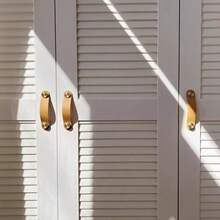 1 件黄铜家具拉手，光滑 12 种颜色皮革拉手，适用于橱柜、梳妆台、抽屉和其他家具 - PU多色 - 查看 9