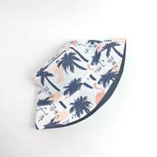 1pc Reversible Paisley Print Bucket Hat, Polyester Bohemian Style Unisex Cap Suitable For Spring, Summer And Autumn