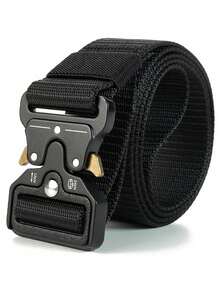 3 pièces/2 pièces/1 pièce Ceinture tactique de sport extérieur pour hommes, sangle en nylon multifonctionnelle avec boucle à dégagement rapide, accessoires d'équipement de randonnée et de camping, accessoires de sport, un excellent cadeau pour l'automne, l'Halloween, l'automne-hiver. Convient aux adolescents, aux jeunes, aux hommes, aux tenues décontractées, aux activités de plein air, aux vacances, aux cadeaux de remise de diplôme, d'anniversaire, pour un usage quotidien - Multicolore - Voir 3
