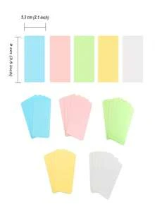 100pcs High-Quality Blank Cards, 7-Color Kraft Cards, Holiday Greeting Cards, Party Notepads, 3.5 X 2.2 Inch Small Blank Card Stock, Notepads For Learning, Ordinary Business Cards, Message Cards, Kraft Paper Notes, Christmas Decorations, Wedding Decorations, Home Decorations, Autumn Decorations, Room Decorations, Holiday Decorations, Christmas Decorations, Winter Decorations, A Must-Have For Autumn And Winter. - Multicolor - View 8