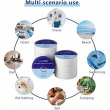 Disposable Bath Towels Large Compressed Towel Tablets Disposable Towels Portable Thick Paper Towel Reusable Suitable For Hiking Camping Sports Swimming And Traveling 55.1 X 27.5 Inches