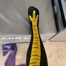 1/2 pares de calcetines sobre la rodilla con diseño de garra de pollo, unisex y divertidos. Calcetines únicos aptos para uso diario, deportes, reuniones, Y2K, calcetines acogedores