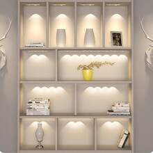 LED Motion Sensing Hill Night Light With Three Color Lighting, Lamp For Bedroom, Room Decor, Closet Light, Under Cabinets Light, Hallway, Stairs, Wardrobe, Home Camping Gear, Stick On Wall Night Light, Warm/White/Natural Light