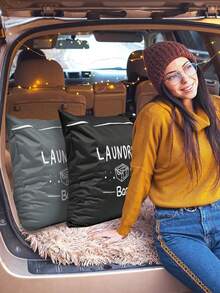 Large Waterproof Travel Laundry Bag - Durable Polyester, Wet/Dry Separation, Ideal For Gym, Yoga, Swimming And More - Optional - View 5