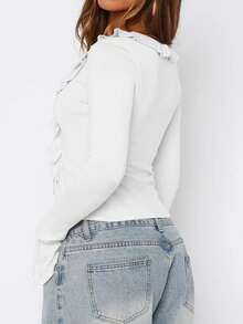 Women's Autumn Sexy Slim-Fit Wool Top