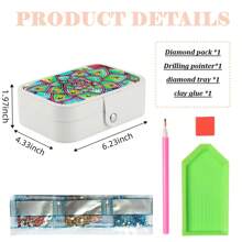 1pc Adult DIY Diamond Art Painting Kit, Jewelry Box, Diamond Painting Set, Green Succulent Flower Pattern, Adult Paint By Numbers, 5D Diamond Painting Kit, Diamond Painting Craft Gift Suitable For Jewelry Storage, Adult Paint By Numbers, Ideal Gift For Christmas, Halloween, Valentine's Day