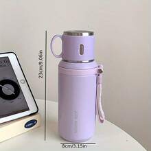 Portable Outdoor Camping Hiking Double-Walled Vacuum Flask, 316 Stainless Steel Insulated Tumbler With Rope,Hot For 8 Hours,Cold For 24 Hours,Water Bottle Lid Can Be Used As A Coffee Mug,Durable Reusable Thermal Cup, Jugs For Women And Men,Thanksgiving Gifts, Christmas Gifts, Halloween Gifts, Valentine's Day Gifts, New Year Gifts,Summer,Spring Outfits For Women,Room Deocr,Mother's Day,Mom,Mother's Day Gift,Flower,Jewelry,Mother's Day Decorations,Mother's Day Party Supplies,Women,Pink,Gift Set - 黑色 - 查看 8