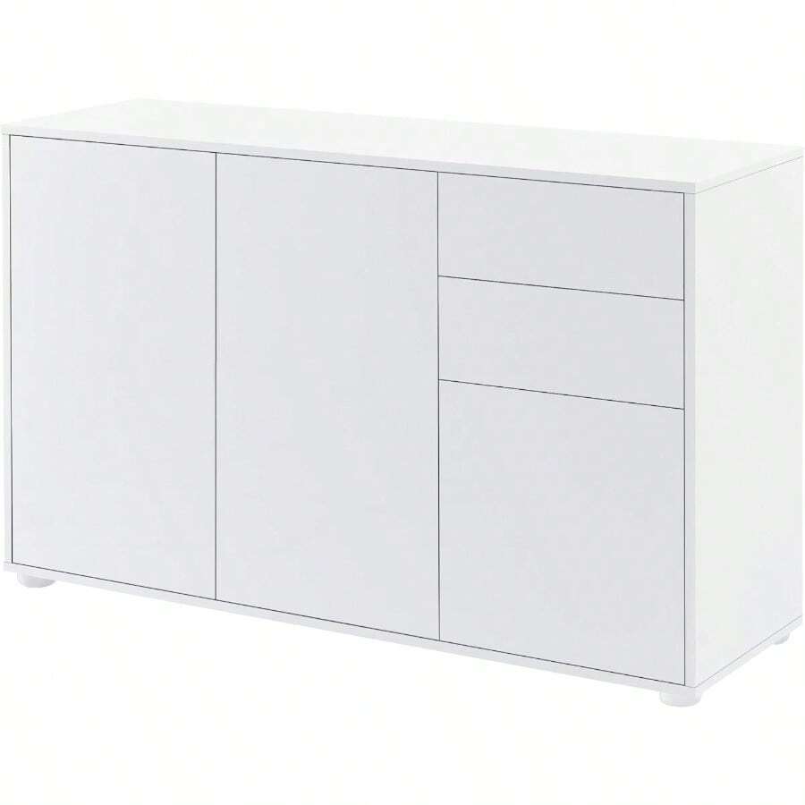 Desk And Chair Set - WhiteHighGloss - View 1