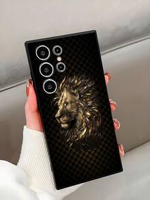 1 件 Fierce Golden Lion 防摔防滑黑色手机壳，适用于 Galaxy A04e/A05s/A13/A14/A15/A34/A35/A50/A52/A53/A54/S21/S22/S23/S24/S25/S25Ultra/24fe 防水防震防刮 - 黑色 - 查看 4