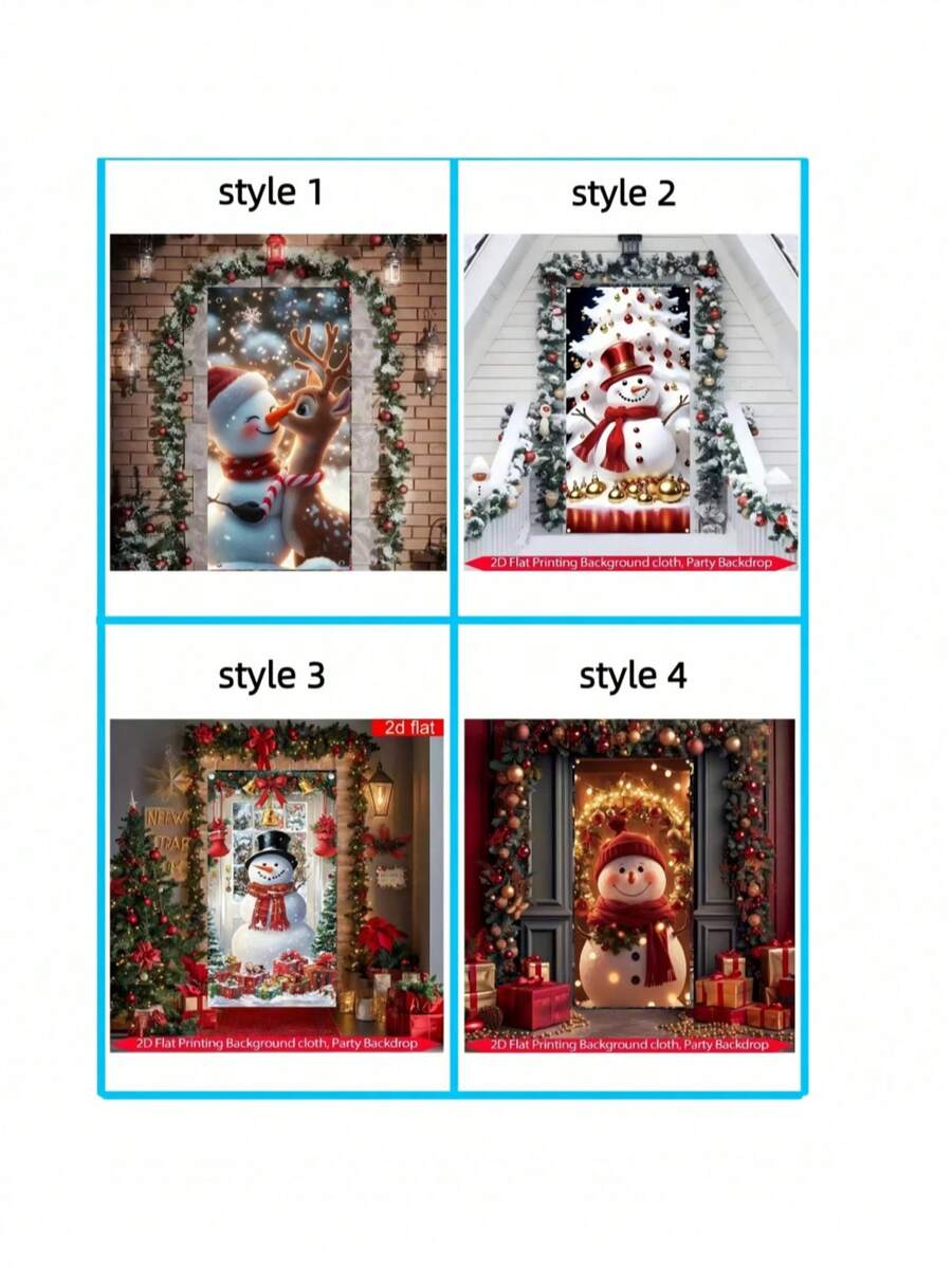 1pc Merry Christmas Entrance Banner Flag, Made Of Polyester Fabric, Suitable For Christmas Decoration, Photo Booth Backdrop, Indoor/Outdoor Door Decor, Wall, Yard, Garden Curtain Decor, Christmas Party, Anniversary