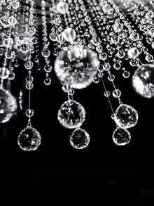 1/5/10 件水晶珠链，带钩亚克力宝石珠串，适用于圣诞树装饰、家居装饰派对装饰、门窗悬挂装饰、吊灯、婚礼道具、圣诞节 - 無色 - 查看 5