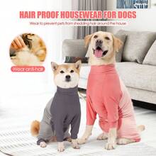 狗狗腹部伤口术后恢复服 防止舔舐伤口 电子项圈和锥形替代品 术后衬衫 狗狗睡衣 长袖 防止掉毛 - 彩色 - 查看 12