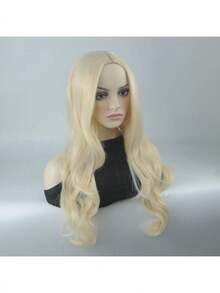 Women's Multi-Color Full Wig Natural Lace Style - 金色 - 查看 3
