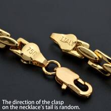 5mm Golden Link Chain Necklace For Men And Women Durable Copper, Electroplated With Golden Jewelry For Long Lasting Shine And Style Jewelry