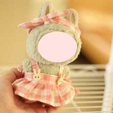 仅含一件连衣裙，不含娃娃，粉色格子裙套装，适合17厘米娃娃。 - 彩色 - 查看 9