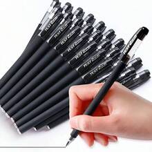 0.5 Mm Black Gel Pen For Office And Study, Business Pen, Graded Ink Ball Pen, Smooth Writing, Office And Exam Ball Pen, Executive Gel Pen Set - màu đen - Xem 4