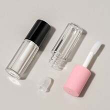 10支装大号圆形唇彩管，可重复使用DIY唇膏补充装，价格实惠，适合作为圣诞礼物、化妆品、化妆工具、平价好物、礼品、女士礼品、圣诞礼物、赠品、旅行必备。 - 粉色 - 查看 10