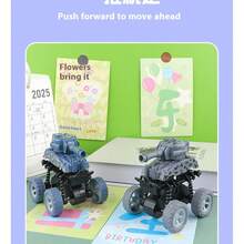 Cool 4WD Off-Road Toy Car, Loved By Boys And Girls! Shockproof And Collision-Resistant Design, Can Withstand Stunts And Flips. Inertial Drive, Just A Push Can Make It Run Far. Realistic Tank Appearance, Providing Kids With Authentic Driving Experience. Durable Material Can Withstand Drops, Suitable For Indoor And Outdoor Play. Cultivate Children's Hands-On Ability And Spatial Thinking, The Best Gift For Little Friends! Giveaways, Conference Gifts, Welfare Gifts, Holiday Gifts, Business Gifts