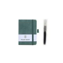 1 pezzo Taccuino tascabile minimalista di moda, formato A7/A6/A5, in morbida pelle di pecora, texture fine, pagine in carta spessa, resistente all'acqua e agli urti, design a quadri con protezione della privacy, con portapenne, taccuino semplice per studenti, taccuino tascabile portatile, diario pianificatore per studenti