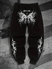 MIAMI 23 Jogger Pants Urban Streetwear Style Flannel Winter - màu đen - Xem 1