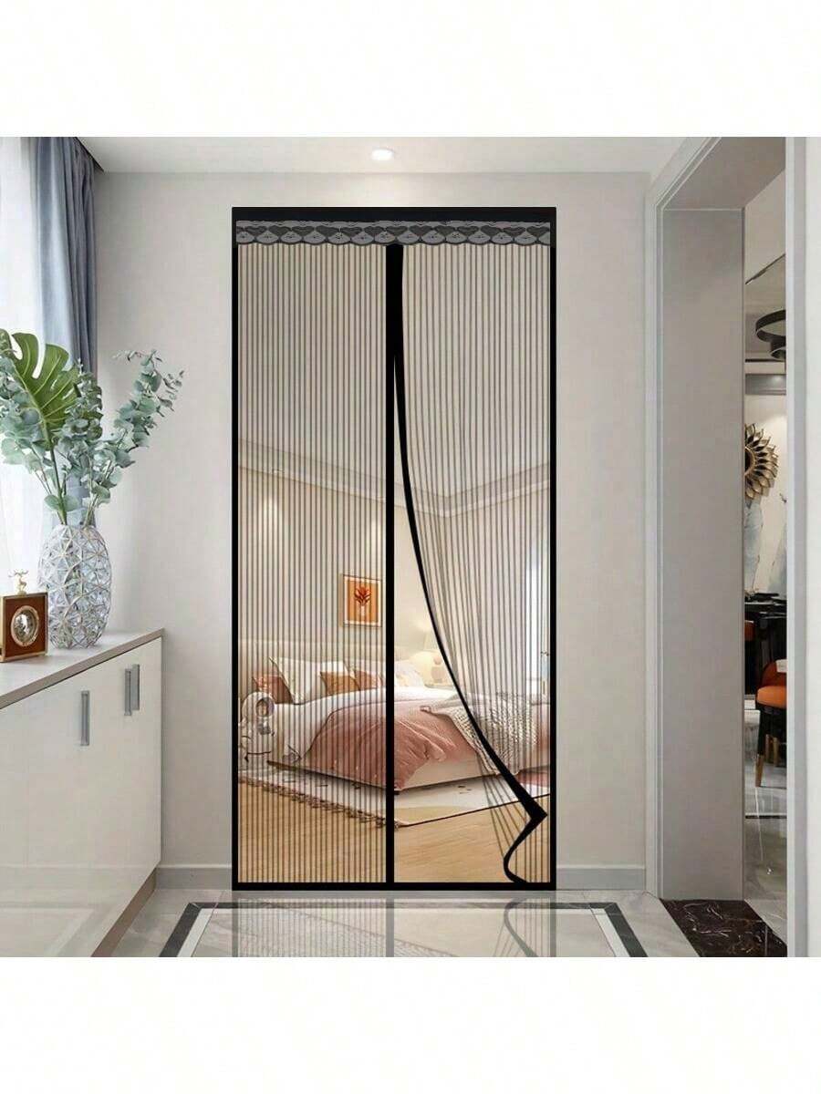 1pc Magnetic Mesh Bug Screen Door - Auto-Closing, Ventilated Summer Bug ...