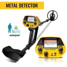 1 件可调节专业金属探测器,5 种模式,音频警报,7.87 英寸线圈高精度探测器,可探测:金、银、铜、铁 - 非常适合海滩、草坪、公园寻宝 - 送给青少年和初学者的绝佳礼物 - 电池供电(不含电池) - 黃色 - 查看 3