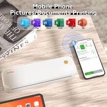 Peripage P40 Portable Thermal Printer – Wireless Tattoo Stencil Printer For Artists, A4 Inkless Printing For Office And School, Android/IOS And Laptop Compatible - trắng - Xem 3