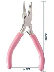 1pc Professional Round Jaw Pliers, Jewelry Pliers Round Nose Pliers, Precision Coiling And Bending Tool, Mini DIY Jewelry Making Tool, Ideal Tool For Crafters