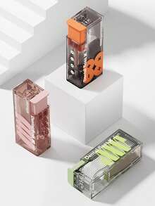 Automatyczny dozownik wykałaczek z szybkim otwieraniem, wysokiej jakości przenośny pojemnik na nić dentystyczną, prostokątne pudełko do przechowywania wykałaczek do domu lub biura - Wielokolorowe - Zobacz 2