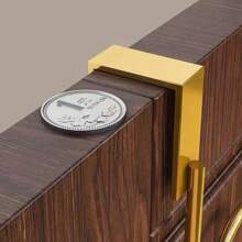 1 pieza Perchero de pared moderno de hierro fundido, colgador de metal sin taladro para toallas, batas, chaquetas - Almacenamiento para el hogar en el dormitorio