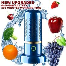 SOKANY USB Smart Wireless Charging Portable Fruit And Vegetable Cleaner, Compact Capsule Design, Easy To Carry And Store, ABS Plastic, Quick Cleaning In 5 Minutes