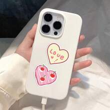 50PCS Heart-Shaped Doodle Stickers PVC Creative Journal Notebook, Valentine's Day Labels, Holiday Decorations, Mug & Notebook Decor Envelopes, Collage Materials, Craft Decorations, Gifts, Scrapbook Stickers, Christmas Decorations