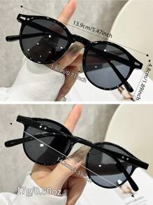 3副时尚女士简约镶钻街头风眼镜，适合日常装饰、沙滩配饰，夏季海滩度假、户外活动、旅行必备。 - 彩色 - 查看 9