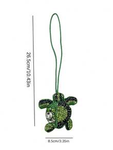 Accesorio de bolso de verano hecho a mano con bordado de cuentas con motivos de vida marina, concha, tortuga marina, estrella de mar con strass de lujo, accesorios para el coche para mujeres, cuentas, cuentas incrustadas, cuentas hechas a mano para uñas - Multicolor - Ver 3