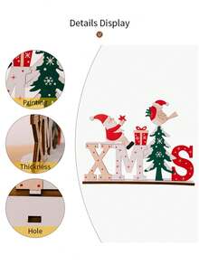 Christmas Wooden Of Table Desk Top -Christmas Desktop Decorations Sign Designed With Santa Claus ,XMAX Car,Christmas Festival Party Decoration For For Xmas Home, Christmas Home Decorations For Home Office Party Indoor Outdoor Decor, For Holiday Decor Home Party Supplies,Christmas Decorations ,Room Decor,Christmas