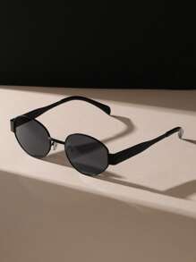 1 pereche/2 perechi ochelari de soare unisex cu ramă ovală din metal vintage boem, potriviți pentru petrecere, subțierea feței, purtare zilnică și accesorii fotografice