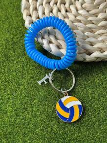 个性化排球钥匙扣礼品，送给段街运动员的礼物，感恩节和圣诞节礼物 - 黃色 - 查看 141